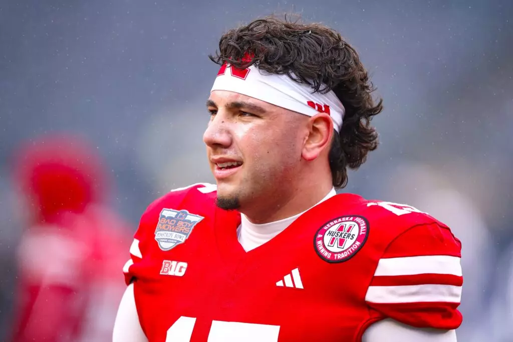 Nebraska Cornhuskers quarterback Dylan Raiola.