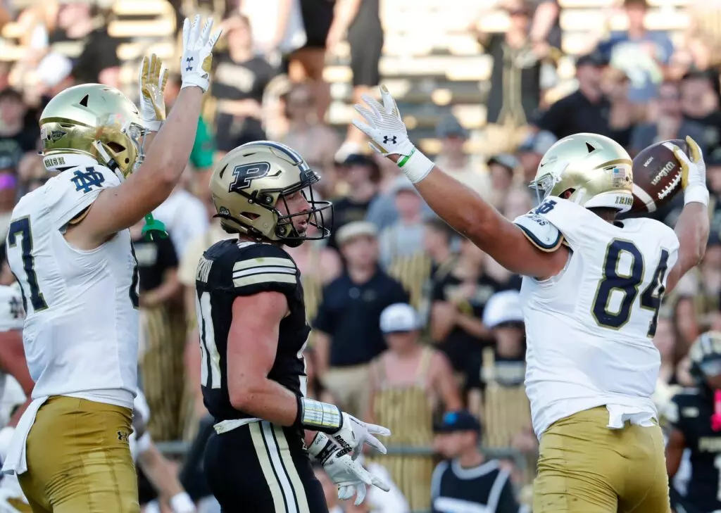 The Purdue-Notre Dame matchup is one of the main upsets in week three that could shake the CFB landscape.