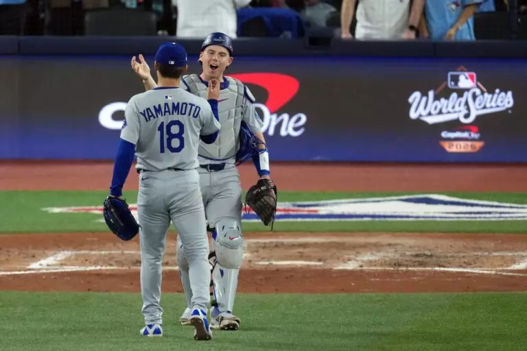 Home 14 Yoshinobu Yamamoto had one of the most dominant World Series pitching performances in game 2 vs The Blue Jays