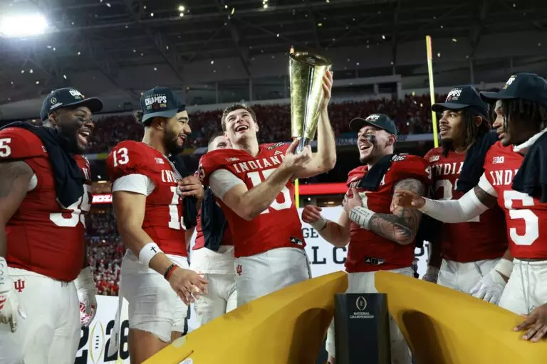 Home 6 The Indiana Hoosiers capped off a 16-0 2025-26 College Football season with their first ever National Championship
