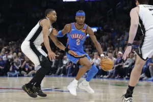 Home 1 Thunder beating San Antonio
