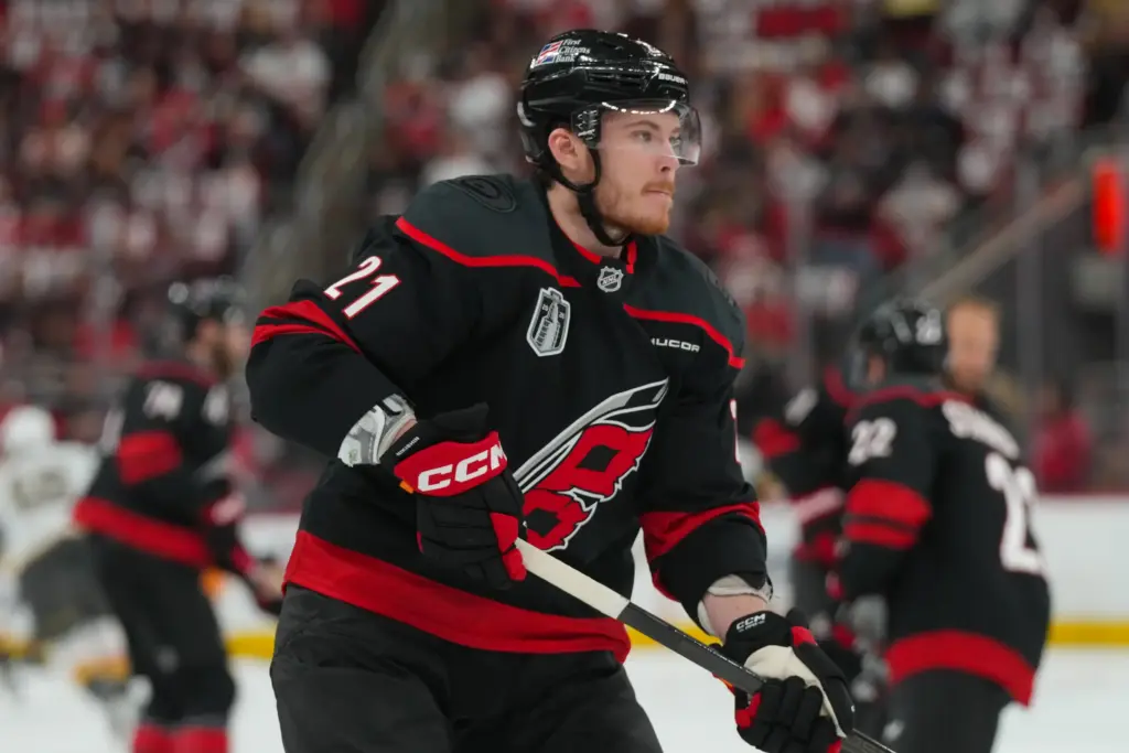 3 NHL Trade Targets the St. Louis Blues Should Consider Going After 2 Alexander Nikishin skates against the Vegas Golden Knight during warmups. Could Nikishin be one of the top NHL trade targets for the St. Louis Blues?