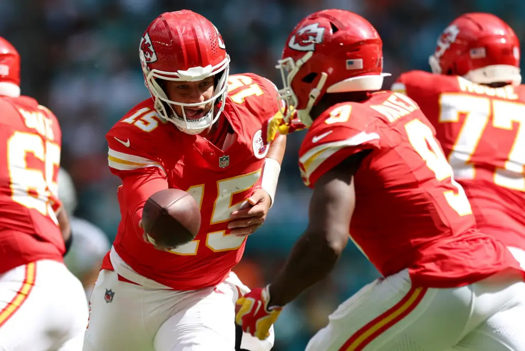 The Dolphins May Have Exposed the Chiefs’ Biggest Ground-Game Flaw 4 Patrick Mahomes hands off the ball to Kenneth Walker III during the third quarter. It was a win, but an ugly win for Kansas City. Have the Dolphins exposed the Chiefs' biggest flaws that other teams can capitalize on?