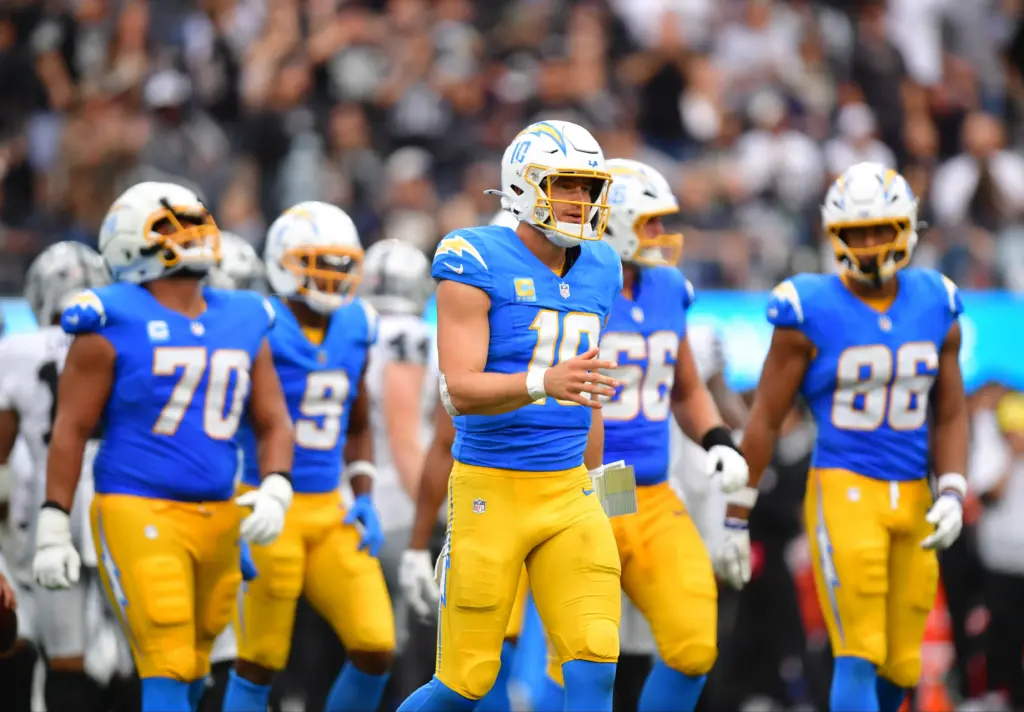 Chargers against the Raiders