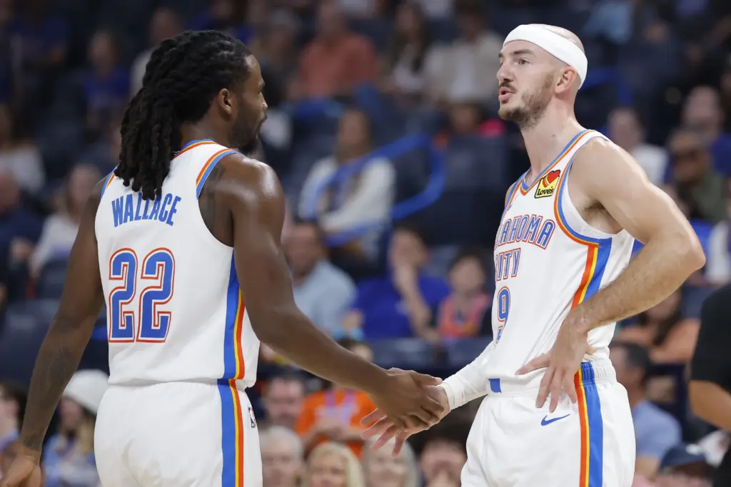 2026 10 14T012209Z 1934207637 MT1USATODAY30076529 RTRMADP 3 NBA PRESEASON INDIANA PACERS AT OKLAHOMA CITY THUNDER