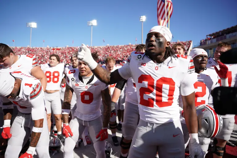 Home 1 Ohio State celebrates win in potential Big Ten title deciding game