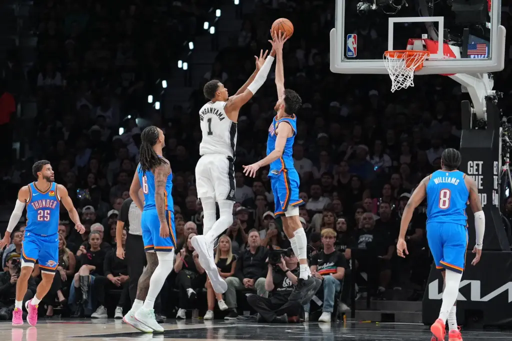 Why Opening Night Was About 'Proving Themselves Right' for the OKC Thunder 3 2026 10 21T031833Z 2010142302 MT1USATODAY30141438 RTRMADP 3 NBA OKLAHOMA CITY THUNDER AT SAN ANTONIO SPURS