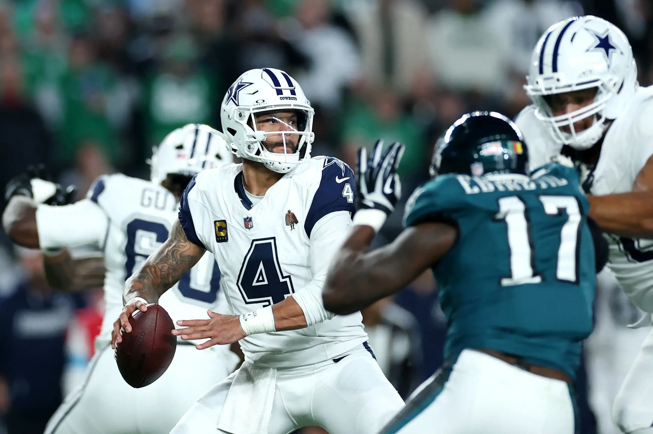 Jerry Jones Is Right About Run Game, but Balance Must Guide Cowboys 3 2026 10 27T003325Z 1976151445 MT1USATODAY30193289 RTRMADP 3 NFL DALLAS COWBOYS AT PHILADELPHIA EAGLES scaled